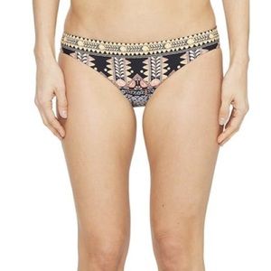 Seafolly Black Multicolor Tribal Bikini Bottoms